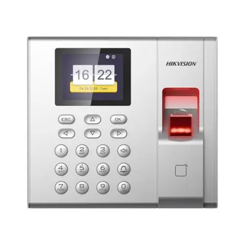 Hikvision Terminal Biometrico de Control de Acceso/Asistencia de Huella Dactilar HUELLA +TARJETA MIFARE