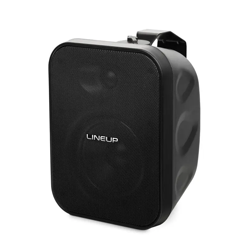Line Up Altavoz de rango completo para montaje en pared en exteriores de 5,25" - Negro