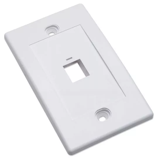 FACEPLATE VERTICAL 1 PUERTO BLANCO